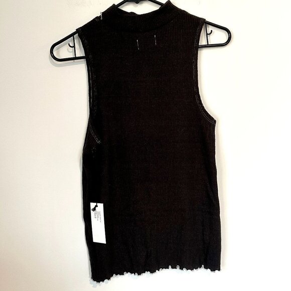 NWT MATE the Label Black Raylin Mockneck Tank - S/M - Picture 7 of 7